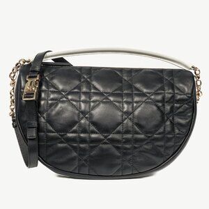 Christian Dior Vibe Medium Black Cannage Hobo